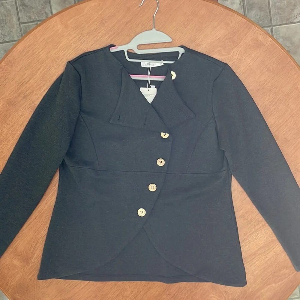 🌻Meaneor Women Long Sleeve Single Breasted Work blazer - Picture 3 of 3